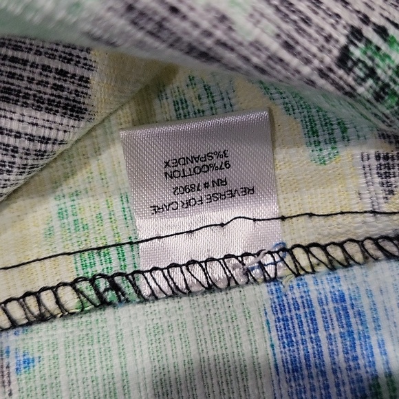 EUC Erin London women's floral lace back 97% cotton button down jacket coat, M - Picture 9 of 10